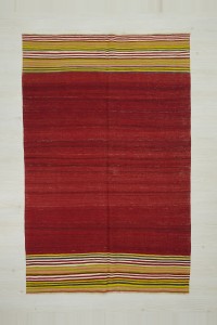 Turkish Kilim Rug 5x8 Old Red Gordes Kilim Rug 151,234