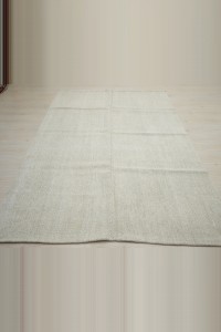 5x8 Palain Off White Organic Hemp Kilim Rug 159,253 - Turkish Hemp Rug $i