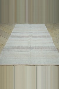 5x9.5 vintage stripe turkish hemp kilim rug 156,290 - Turkish Hemp Rug $i