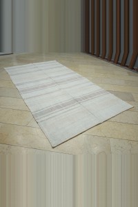 5x9.5 vintage stripe turkish hemp kilim rug 156,290 - Turkish Hemp Rug $i