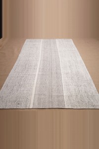 5x9 Cotton Kilim Rug. 158,263 - Grey Turkish Rug  $i