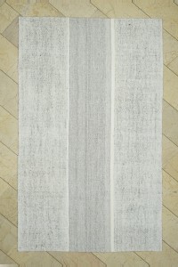 Grey Turkish Rug 5x9 Cotton Kilim Rug. 158,263