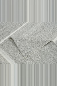 5x9 Minimalist Decor Gray Kilim Rug. 161,282 - Grey Turkish Rug  $i