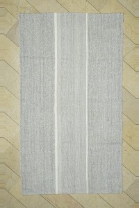 Grey Turkish Rug 5x9 Minimalist Decor Gray Kilim Rug. 161,282