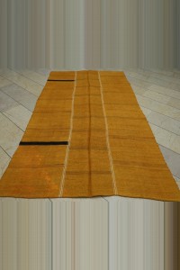 5x9 Overdye Saffron Colors Hemp Rug 161,286 - Turkish Hemp Rug $i