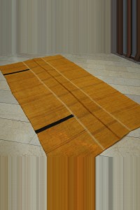 5x9 Overdye Saffron Colors Hemp Rug 161,286 - Turkish Hemp Rug $i