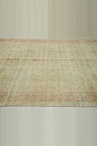 6.4x10 Vintage Oushak Carpet Rug. 194,305 - Oushak Rug $i