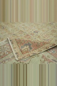 6.4x10 Vintage Oushak Carpet Rug. 194,305 - Oushak Rug $i