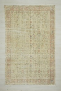 6.4x10 Vintage Oushak Carpet Rug. 194,305 - Oushak Rug $i