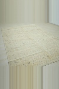 6.5x10 Persian Pattern Vintage Oushak Rug. 200,296 - Turkish Carpet Rug  $i