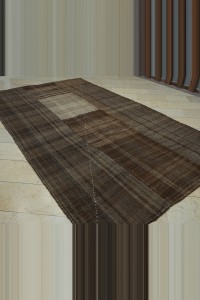 6.5x11.5 Natural Brown Mazandaran Kilim Rug 198,354 - Turkish Natural Rug $i