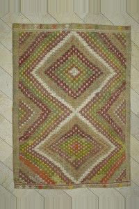 Turkish Kilim Rug 6.6x10 Oushak Cicim Kilim Rug. 206,290