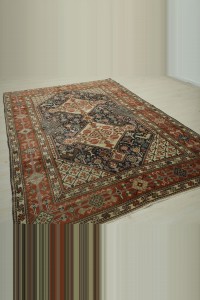 6.6x9.5 Vintage Persian Rug 200,294 - Turkish Carpet Rug $i
