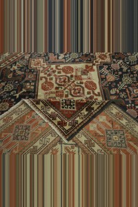 6.6x9.5 Vintage Persian Rug 200,294 - Turkish Carpet Rug $i