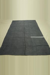 6x10 Mid Century Modern Black Hemp Rug 189,308 - Turkish Hemp Rug $i