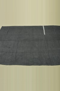 6x10 Mid Century Modern Black Hemp Rug 189,308 - Turkish Hemp Rug $i