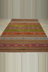 6x10 Minimalist Decor Old Denizli Kilim Rug 187,295 - Turkish Kilim Rug  $i