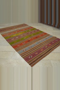 6x10 Minimalist Decor Old Denizli Kilim Rug 187,295 - Turkish Kilim Rug  $i