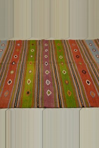 6x10 Minimalist Decor Old Denizli Kilim Rug 187,295 - Turkish Kilim Rug  $i