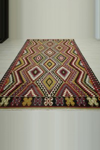 6x10 Old Sun Faded Esme Kilim Rug 190,313 - Turkish Kilim Rug  $i