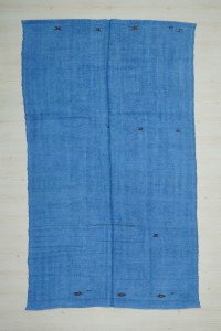 Turkish Hemp Rug 6x10 Overdye İndigo Blue Hemp Rug 177,299