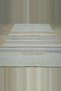 6x10 Primitive Stripe Pattern Organic Hemp Rug 184,298 - Turkish Hemp Rug $i