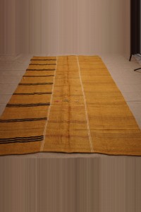 6x10 Saffron Overdye Hemp Kilim Rug. 192,304 - Turkish Hemp Rug $i