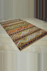 6x10 Stripe Patter Old Turkish Kilim Rug. 178,293 - Turkish Kilim Rug $i