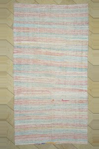 Grey Turkish Rug 6x11.5 Pink And Blue Scandinavian Style Rag Rug 186,350