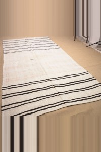 6x11 Black And White Hemp Rug. 170,325 - Turkish Hemp Rug $i