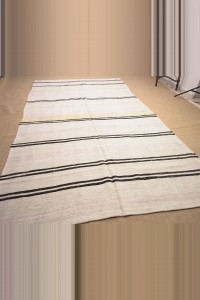 6x11 Black And White Hemp Rug 200,353 - Turkish Hemp Rug $i