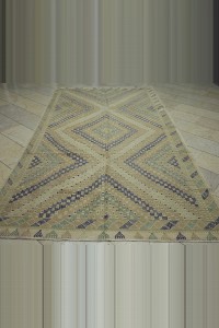 6x11 Cotton Denizli Kilim Rug 184,344 - Turkish Kilim Rug  $i