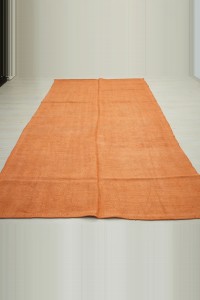 6x11 Overdye Orange Hemp Rug 177,323 - Turkish Hemp Rug $i