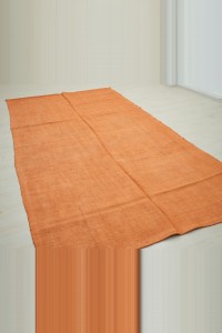 6x11 Overdye Orange Hemp Rug 177,323 - Turkish Hemp Rug $i