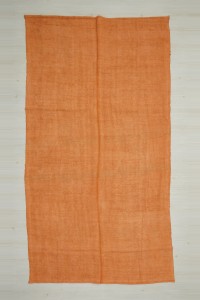 Turkish Hemp Rug 6x11 Overdye Orange Hemp Rug  177,323