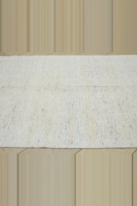 6x11 Small Red Stripe White Turkish Rag Rug 180,340 - Grey Turkish Rug  $i