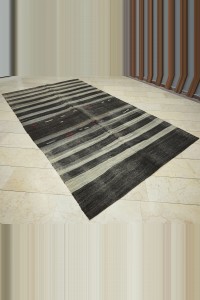 6x11 Turkish Nomadic Goat Hair Kilim Rug 187,330 - Goat Hair Rug $i