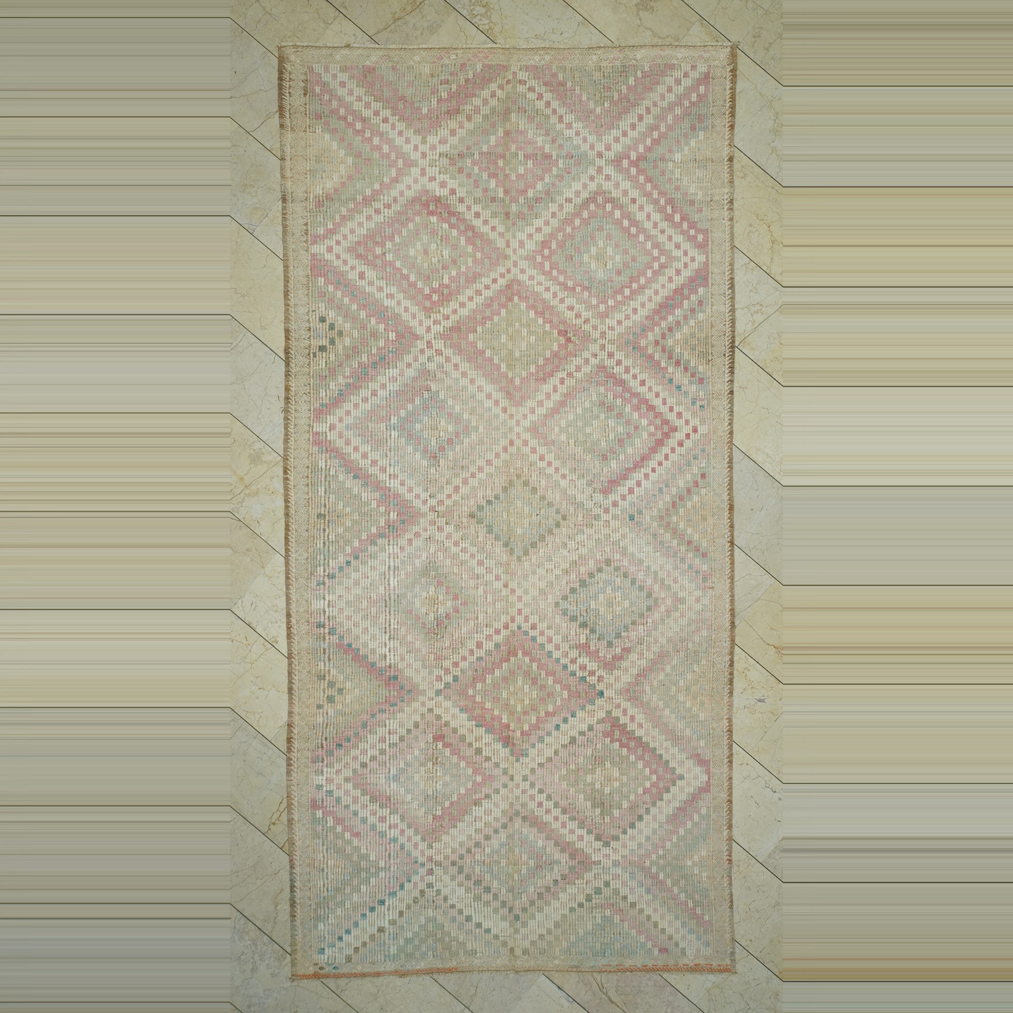 6x12 Brown Goat Hair Oushak Cicim Kilim Rug. 184,376 - Turkish Kilim Rug