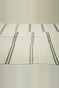 6x12 Etnic Stripe Organic Hemp Kilim Rug 178,352 - Turkish Hemp Rug $i