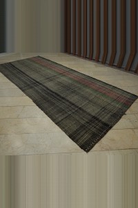 6x12 Primitive Striped Goat Hair Kilim Rug 168,368 - Goat Hair Rug $i