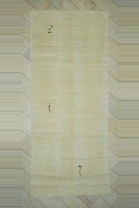 6x13 Long Minimalist Decor Nature Kilim Rug. 166,395 - Turkish Natural Rug $i