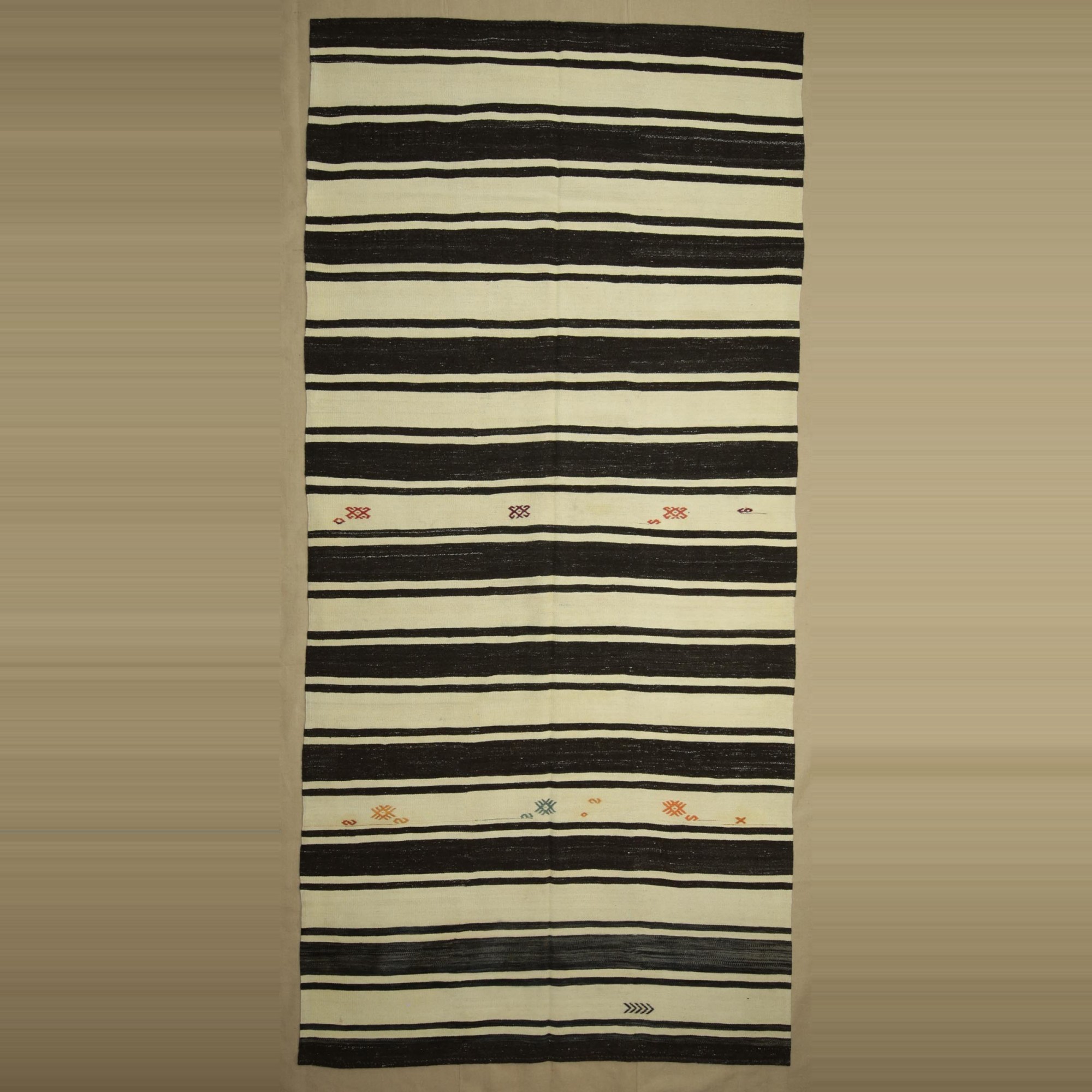 6x13 Mid Century Modern Decor Kilim Rug. 185,391 - Turkish Natural Rug