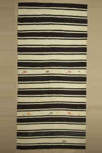 Turkish Natural Rug 6x13 Mid Century Modern Decor Kilim Rug. 185,391