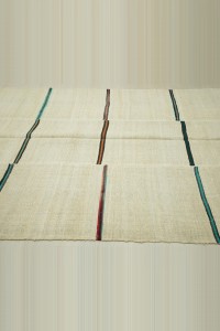 6x14 Large Long Striped Hemp Kilim Rug 176,408 - Turkish Hemp Rug $i