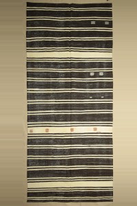 Turkish Natural Rug 6x14 Mid Century Decor Naturel Kilim Rug. 182,424