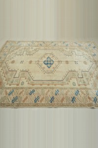 6x7.7 Wool Modern Vintage Oushak Rug 184,235 - Oushak Rug $i