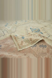 6x7.7 Wool Modern Vintage Oushak Rug 184,235 - Oushak Rug $i