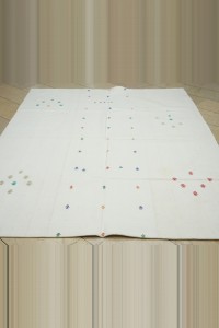 6x8 Cotton On Cotton Adana Kilim Rug 191,250 - Turkish Natural Rug  $i