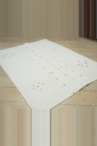 6x8 Cotton On Cotton Adana Kilim Rug 191,250 - Turkish Natural Rug  $i