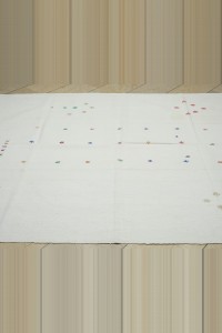 6x8 Cotton On Cotton Adana Kilim Rug 191,250 - Turkish Natural Rug  $i